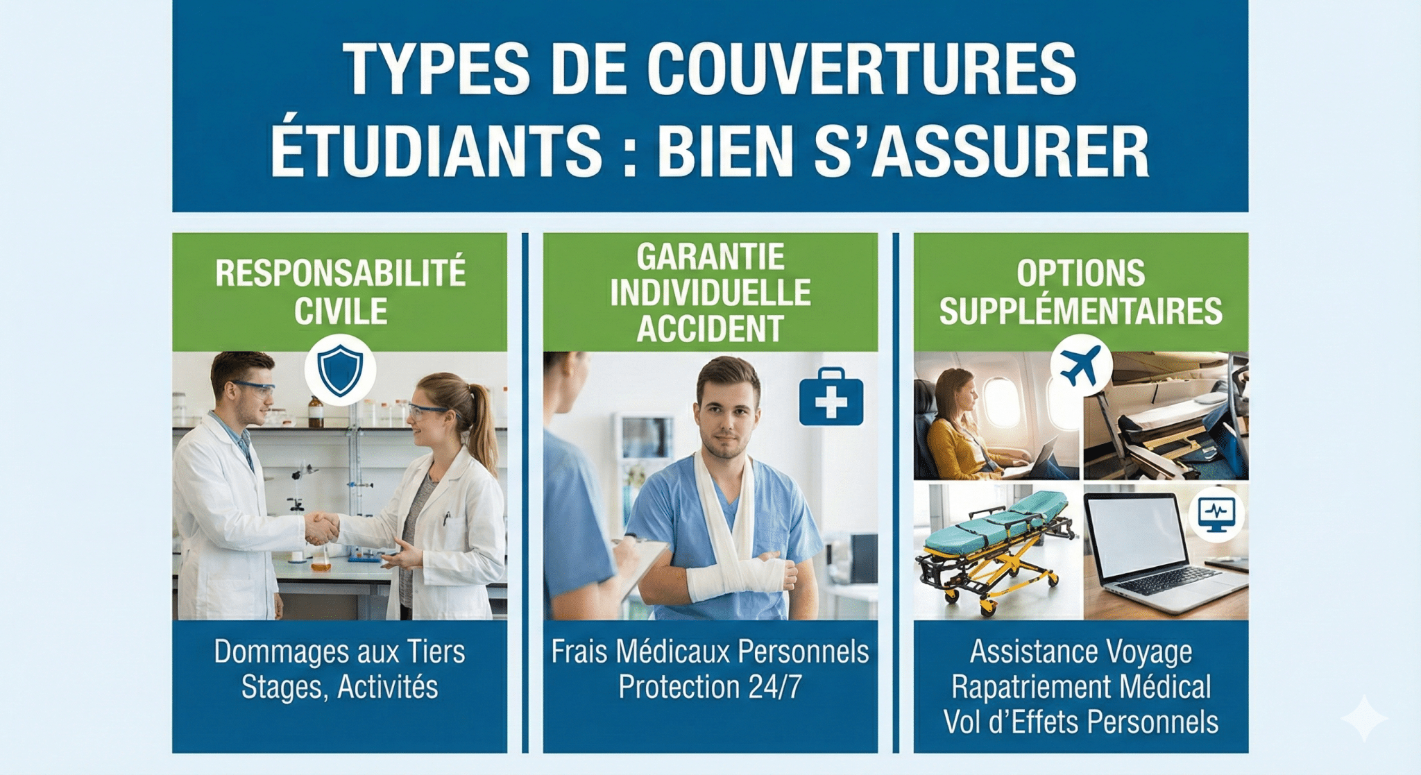 Types de Couvertures Disponibles pour les Étudiants
