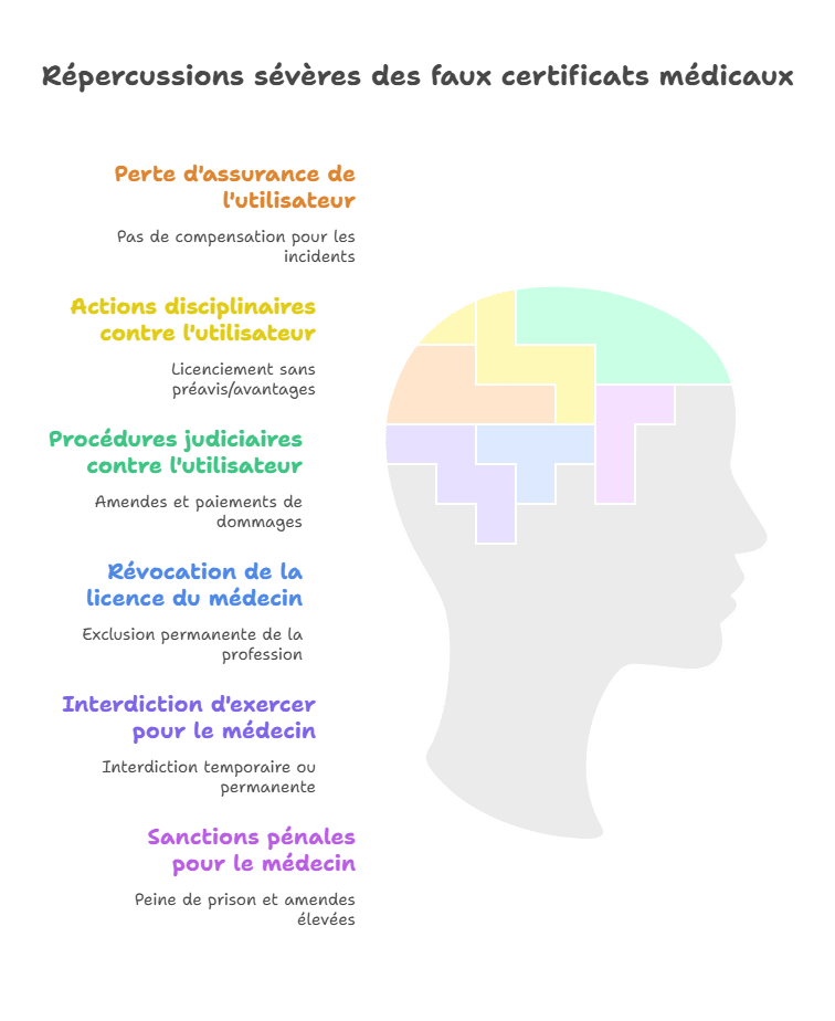 Répercussions sévères des faux certificats médicaux