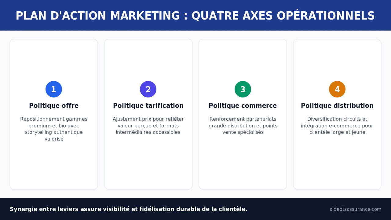Plan action marketing Amora offre prix commerce distribution