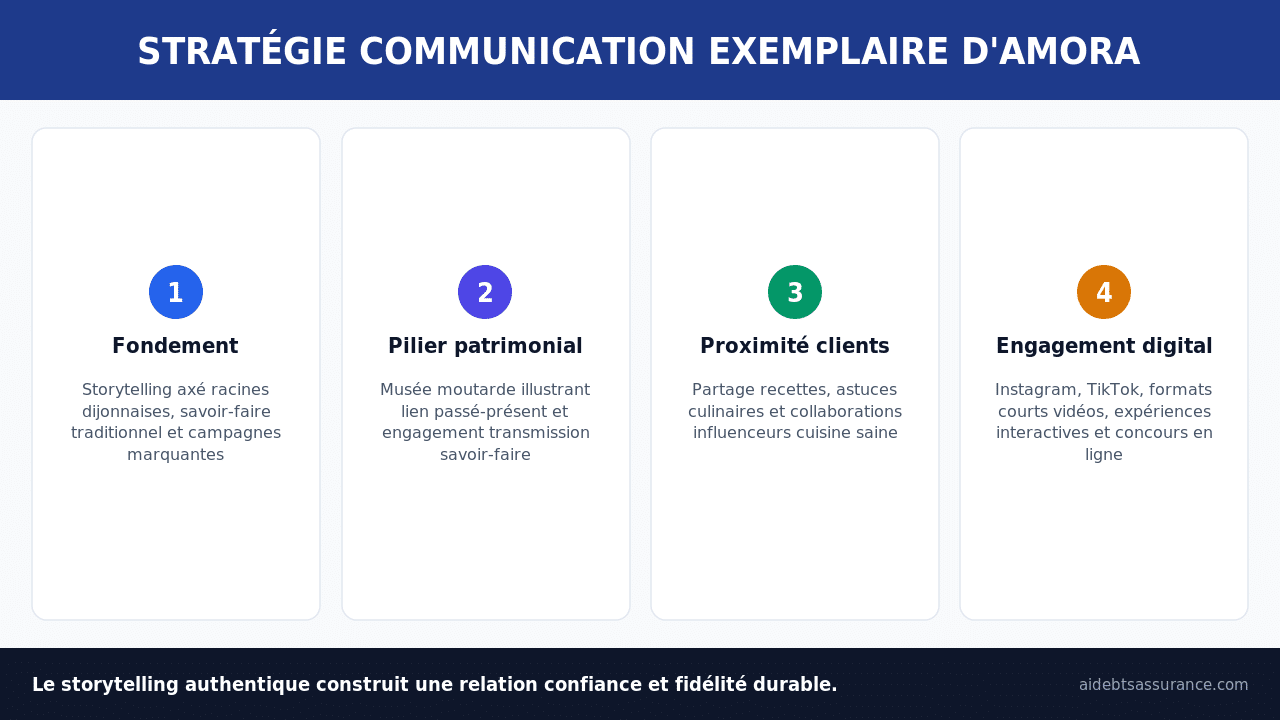 Stratégie communication Amora storytelling racines museum réseaux sociaux