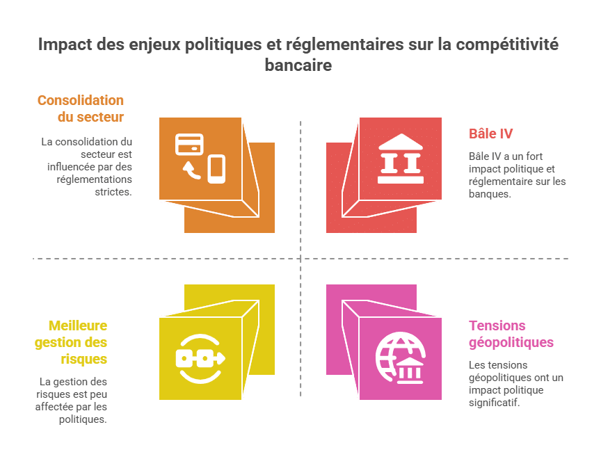 Impact des enjeux politiques et réglementaires sur la compétitivité bancaire