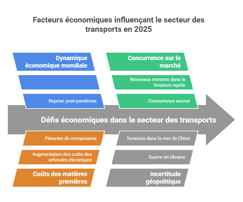 Facteurs économiques influençant le secteur des transports en 2025