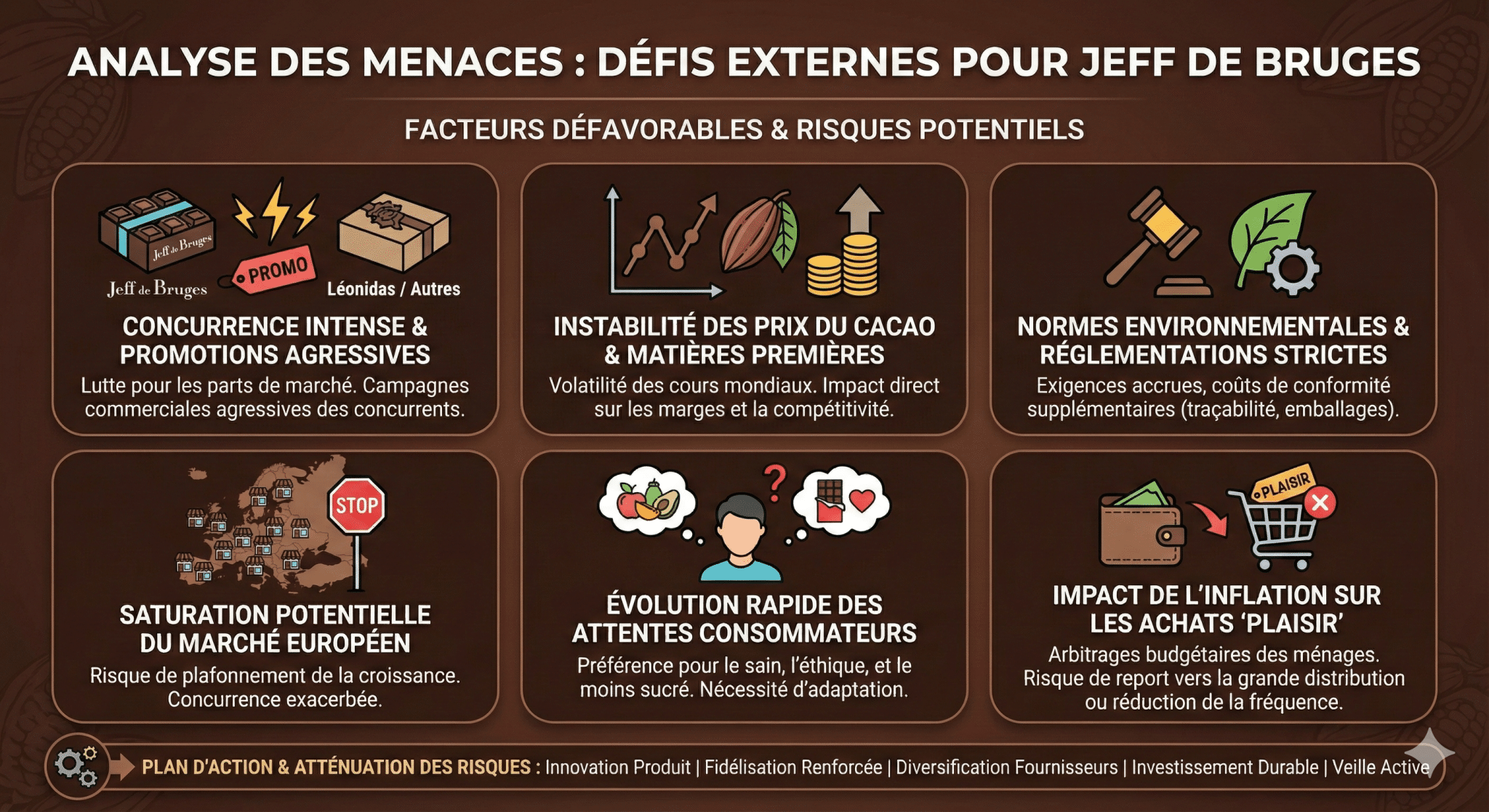 Analyse des menaces face à la concurrence et aux évolutions du marché