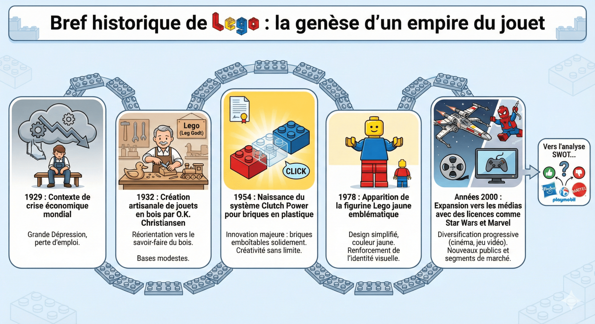 Bref historique de Lego  la genèse d’un empire du jouet