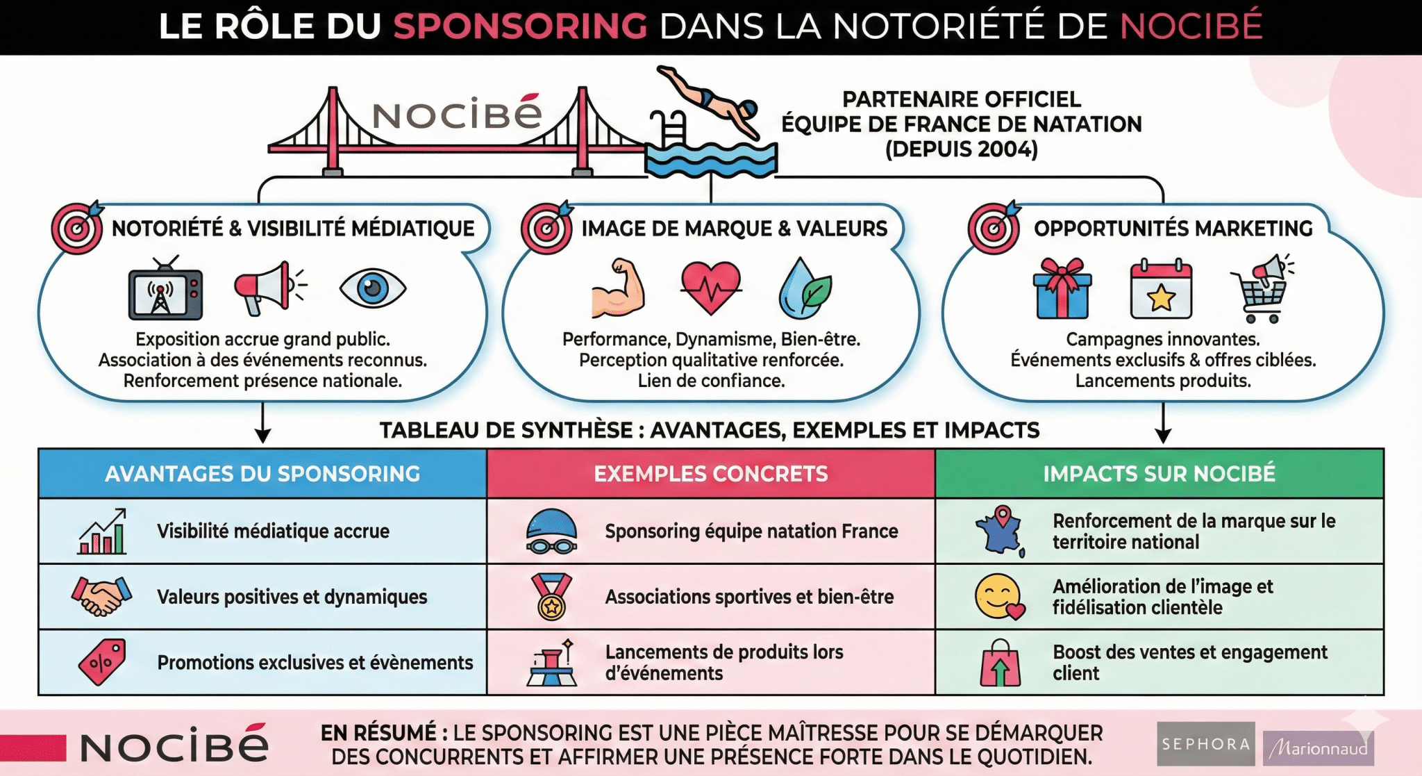 Le rôle du sponsoring et des partenariats dans la notoriété de Nocibé