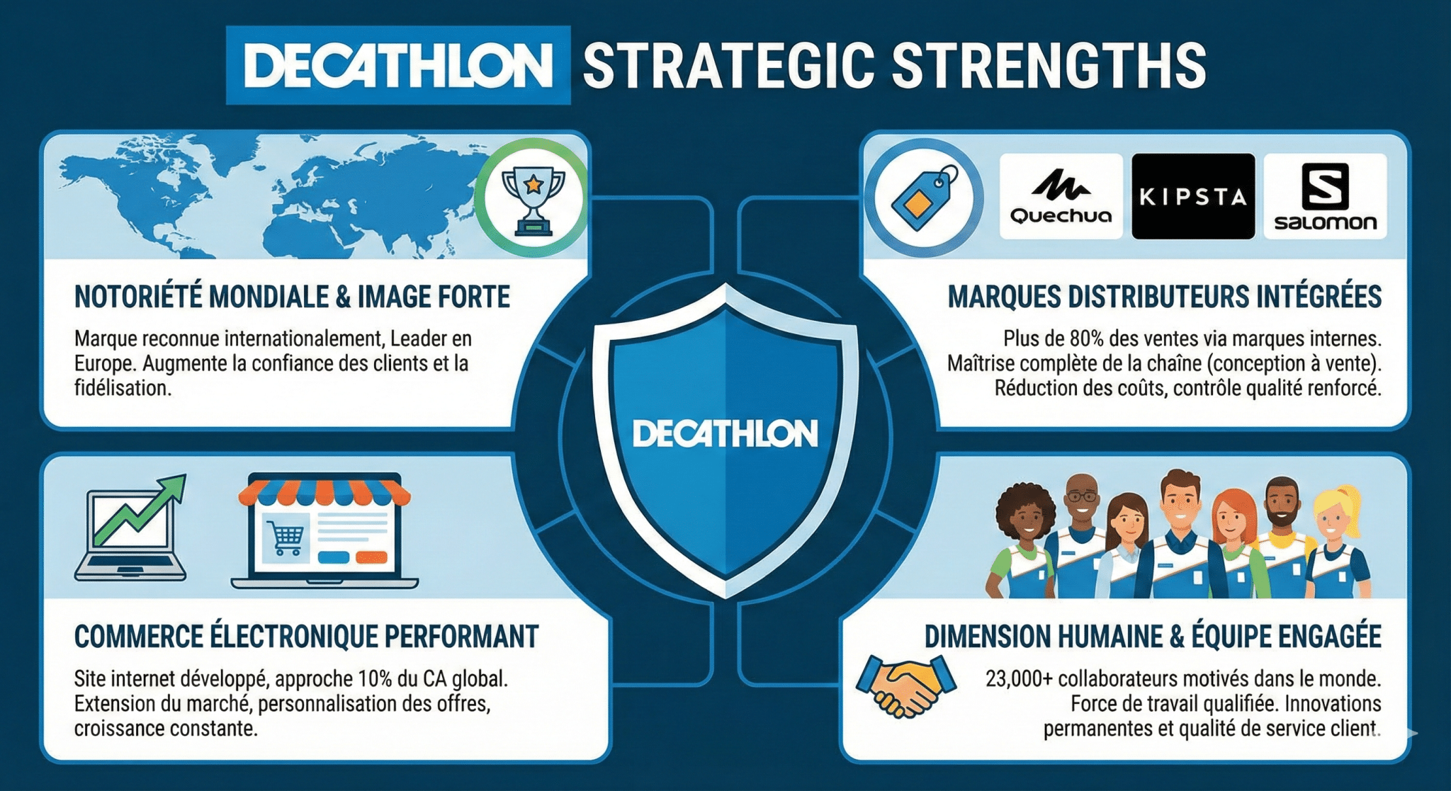 Les forces stratégiques de Decathlon sur son marché global