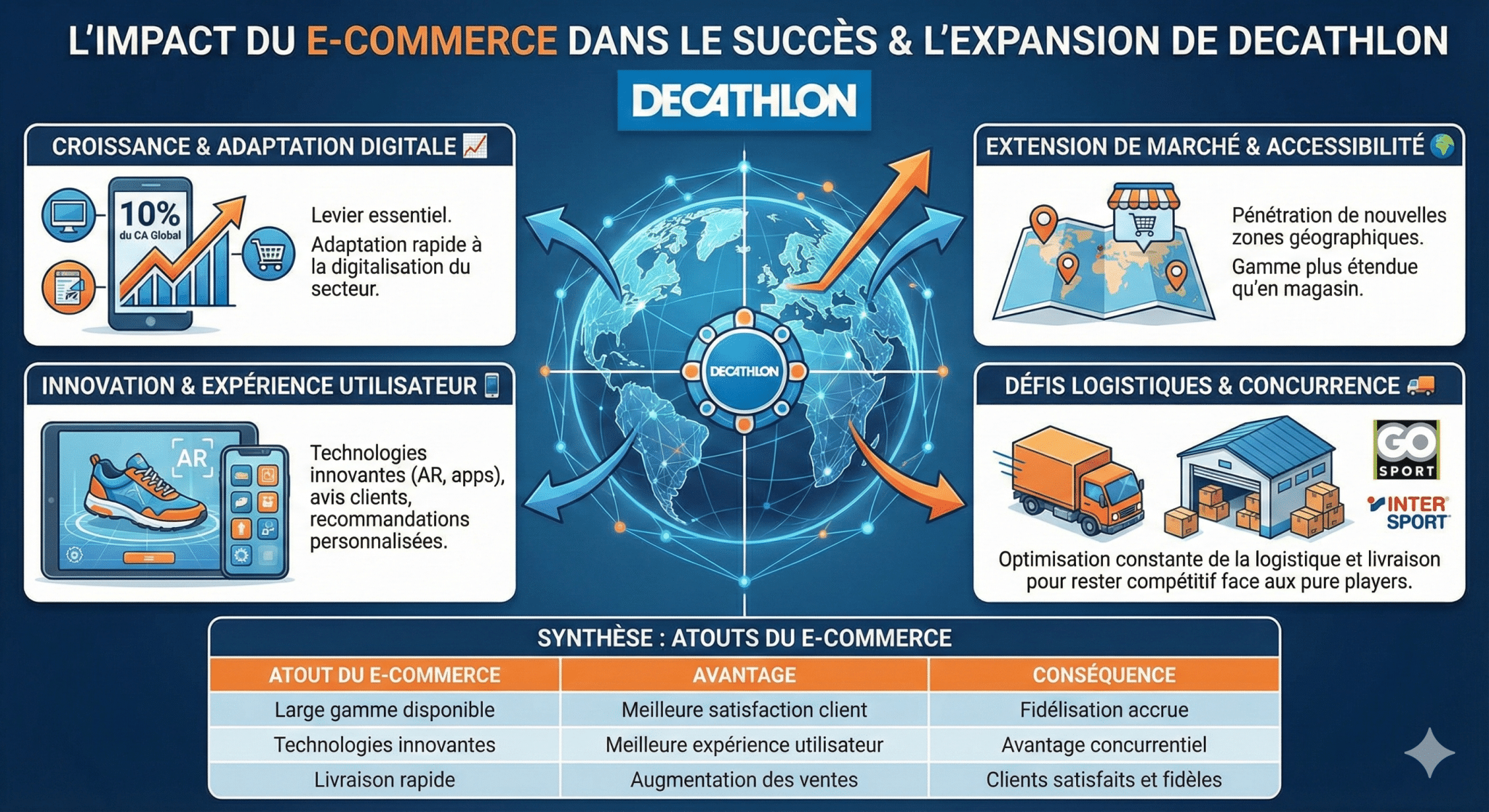 L’impact du commerce électronique dans le succès et l’expansion de Decathlon