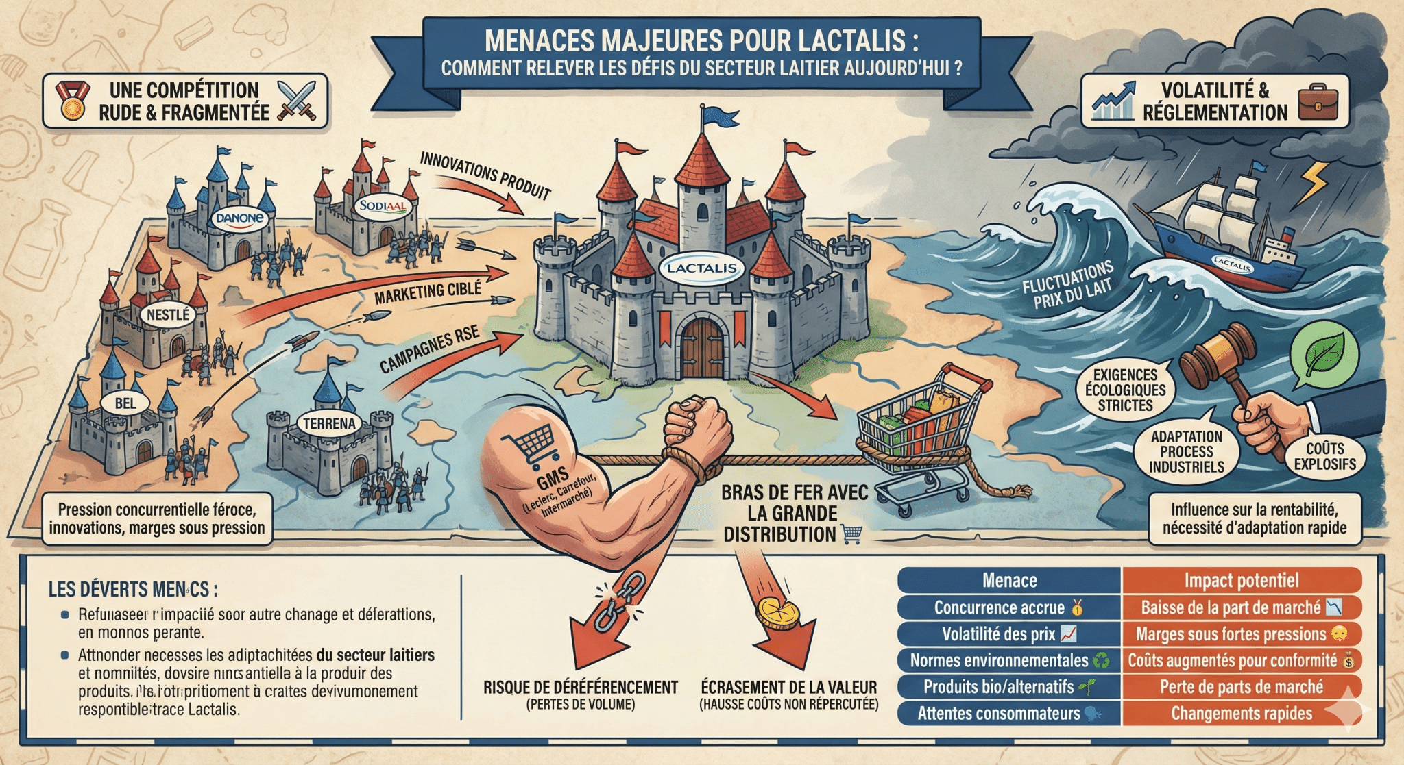 Menaces majeures pour Lactalis comment relever les défis du secteur laitier aujourd’hui