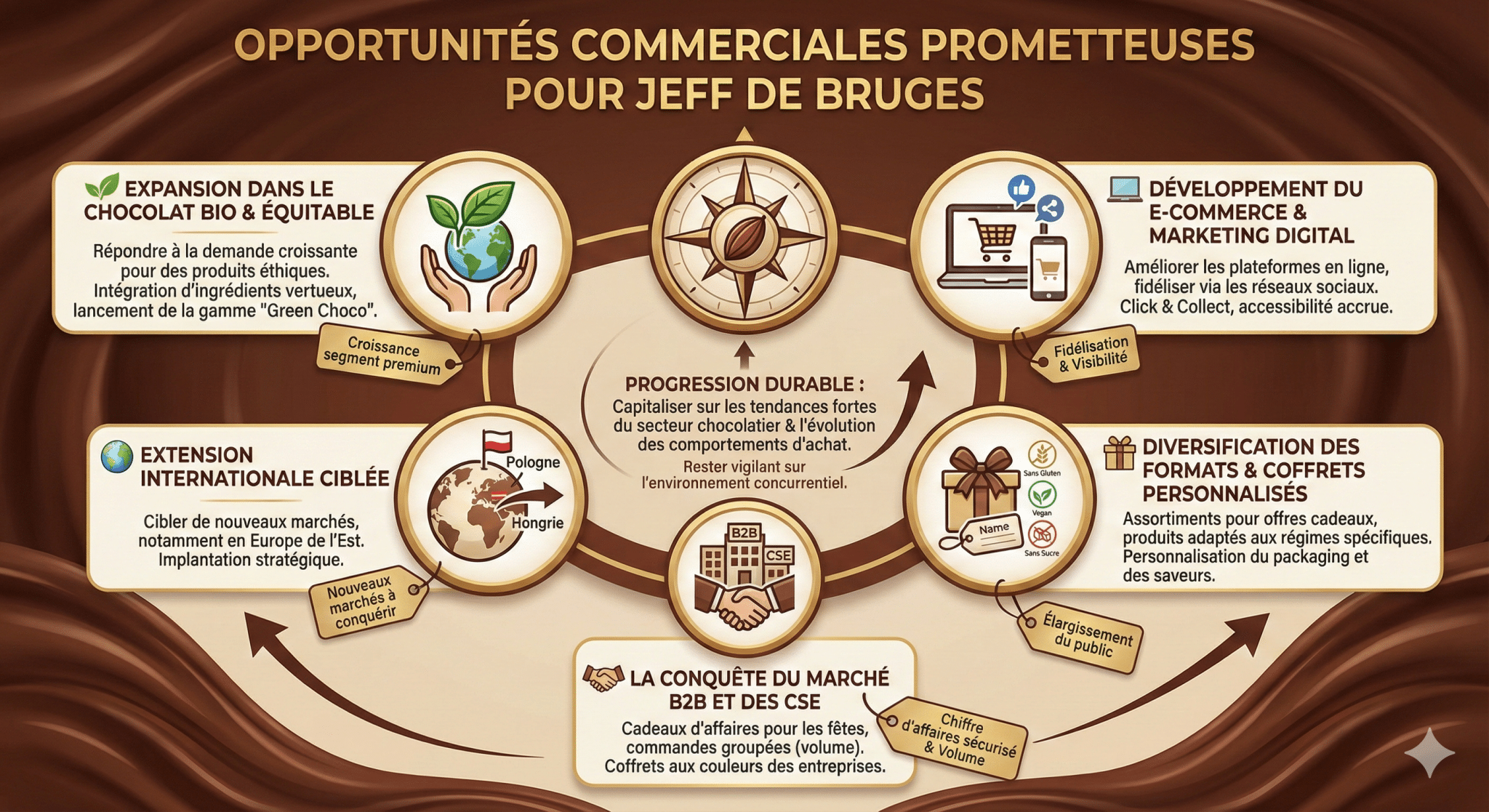 Opportunités commerciales prometteuses pour Jeff de Bruges