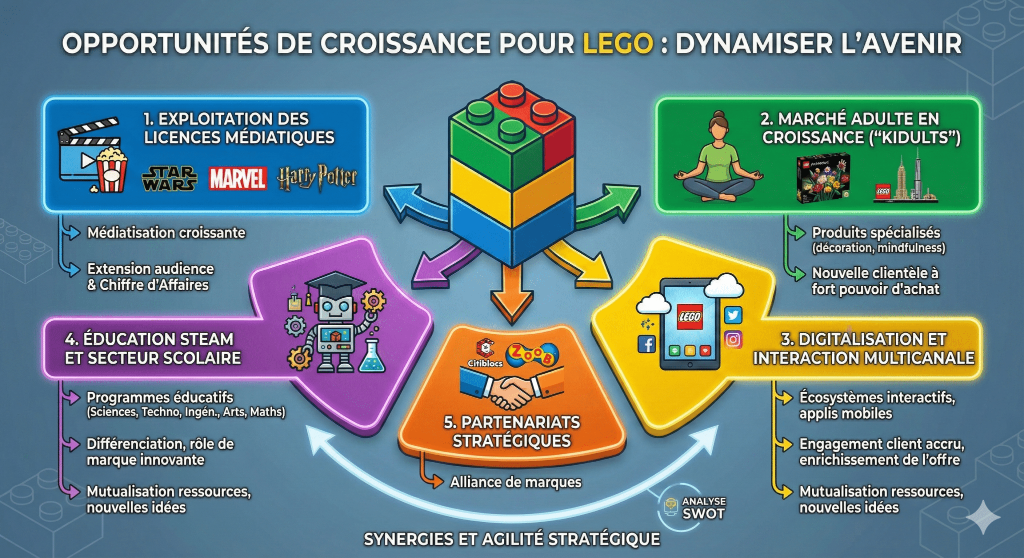 Opportunités de marché à saisir pour dynamiser la croissance de Lego