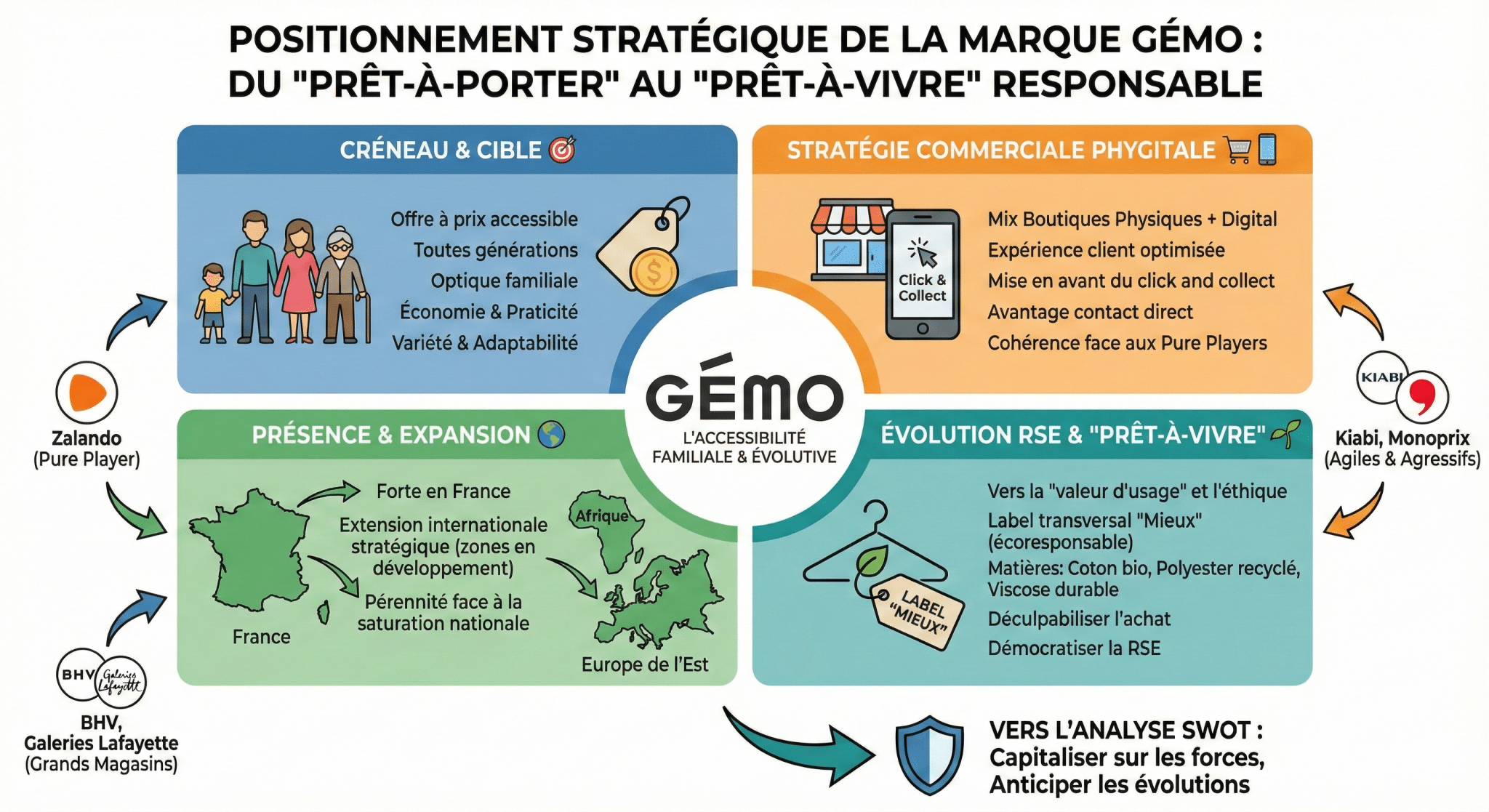 Perspectives d’avenir et recommandations stratégiques basées sur l’analyse SWOT de Gémo