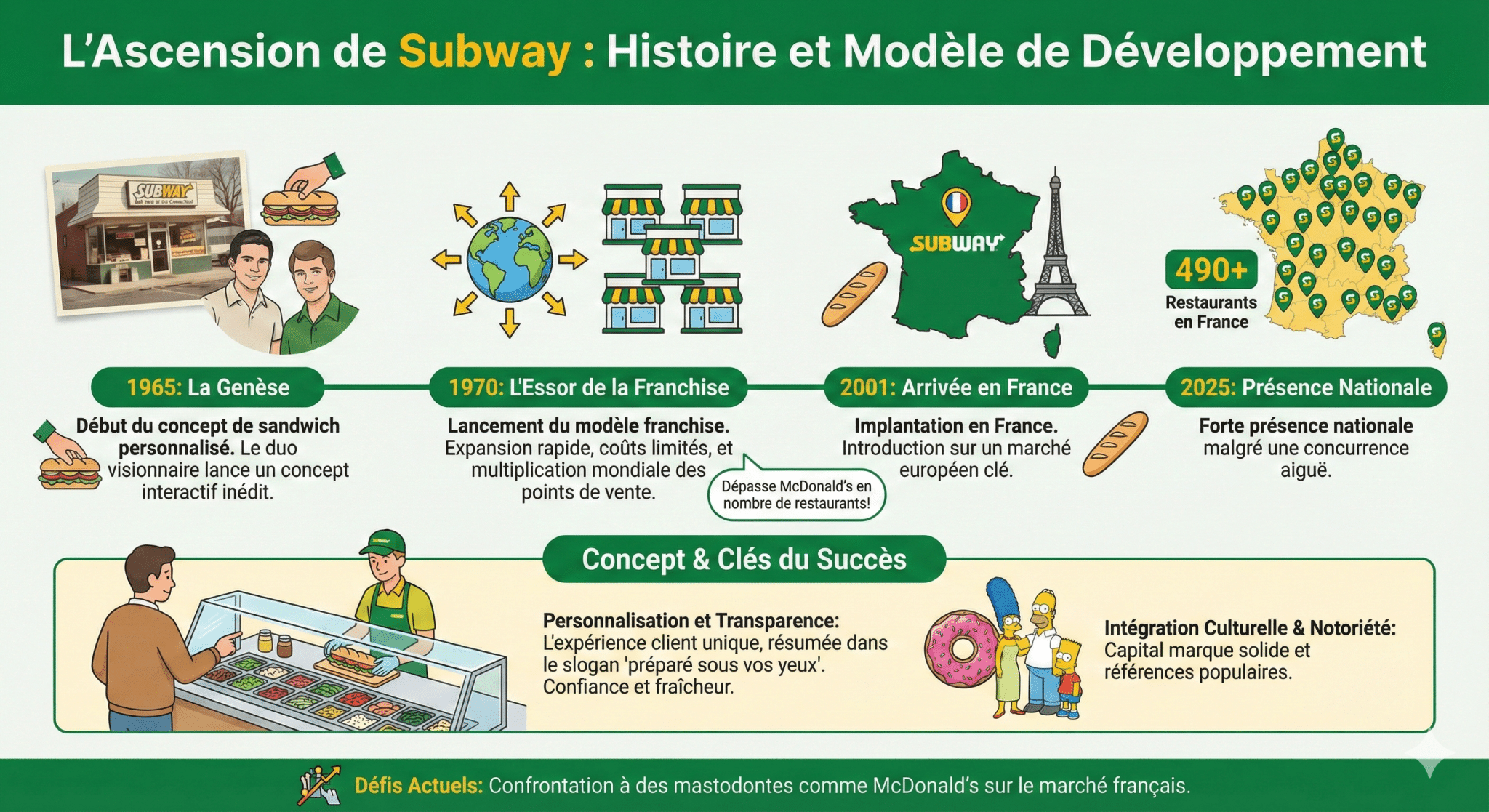 Présentation générale de Subway et contexte historique de son développement