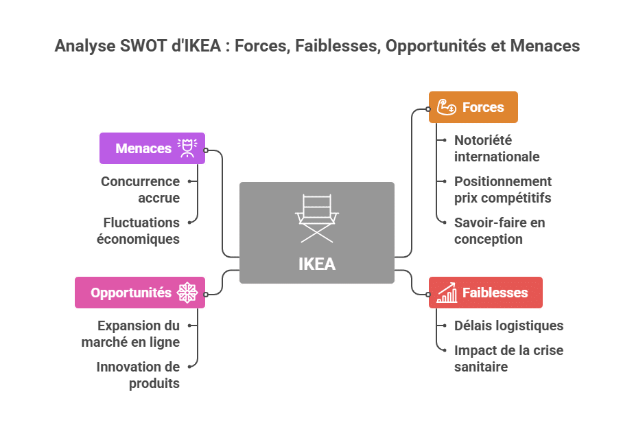 Analyse SWOT d'IKEA : Forces, Faiblesses, Opportunités et Menaces