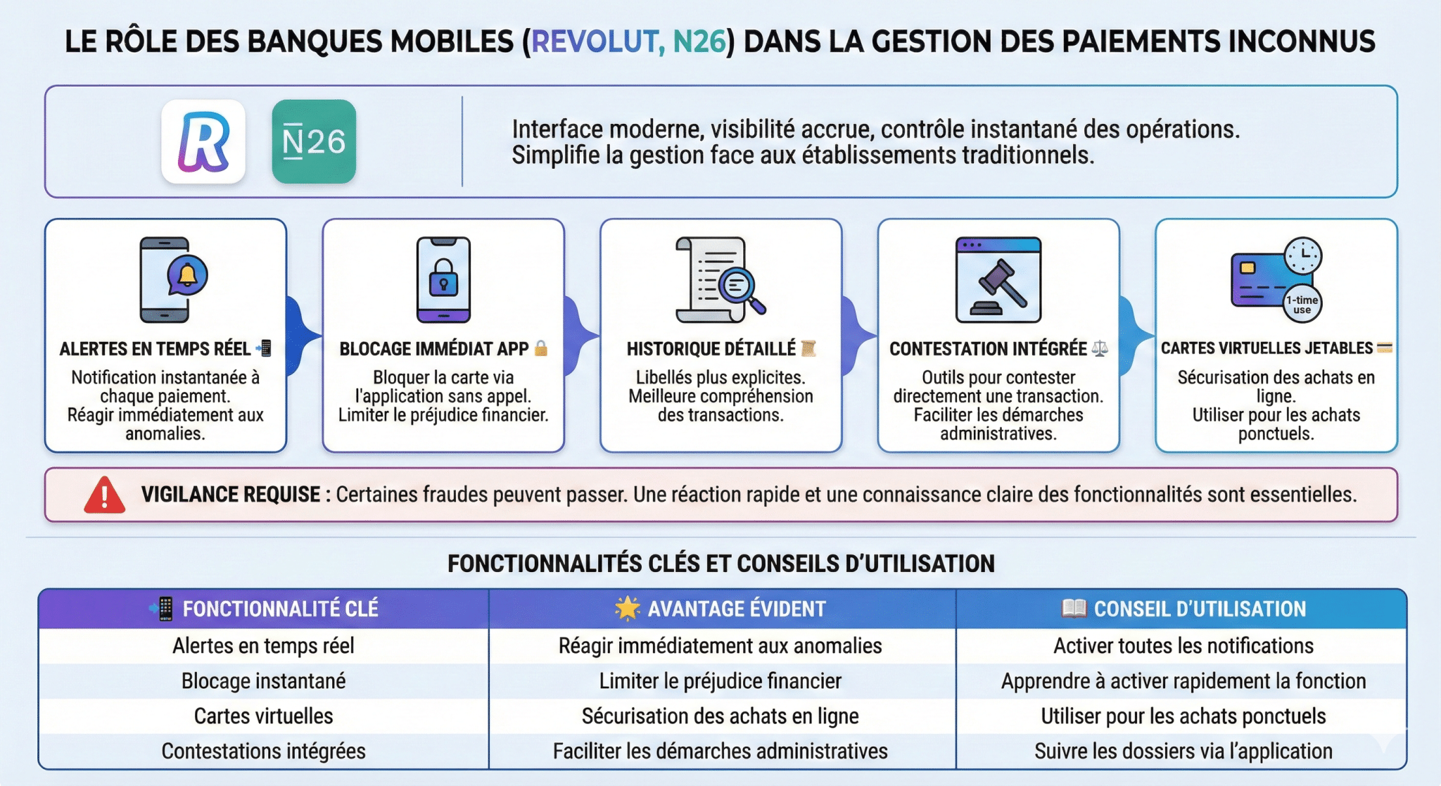 Le rôle des banques mobiles comme Revolut et N26 dans la gestion des paiements inconnus