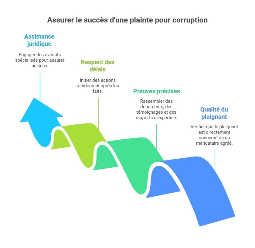 Assurer le succès d'une plainte pour corruption