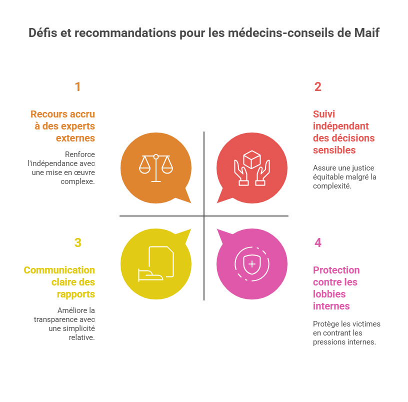 Défis et recommandations pour les médecins-conseils de Maif
