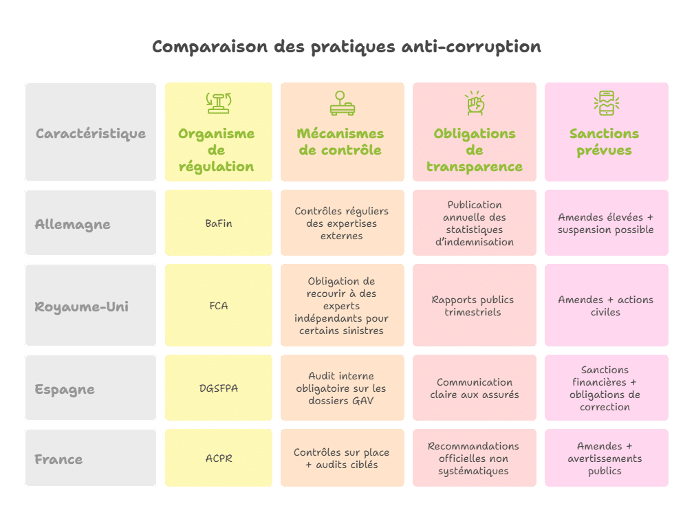 Comparaison des pratiques anti-corruption