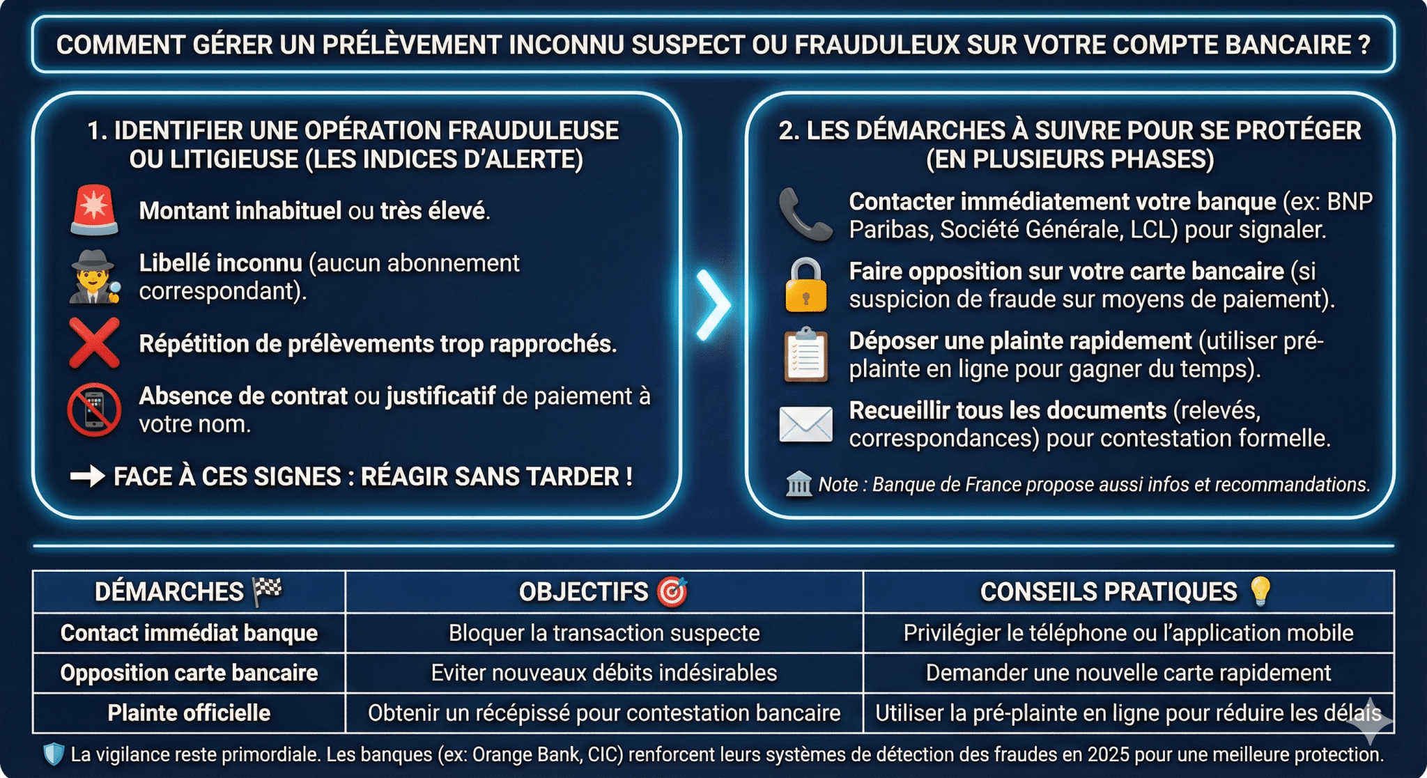 Comment gérer un prélèvement inconnu suspect ou frauduleux sur votre compte bancaire